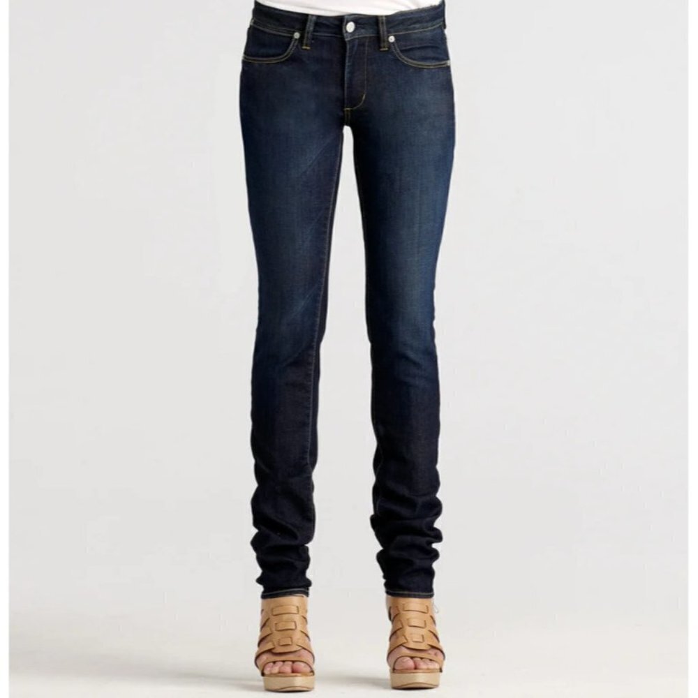 Paper Denim & Cloth MOD Classic Skinny Jeans Dark Wash Straight Leg Size 26 NWT